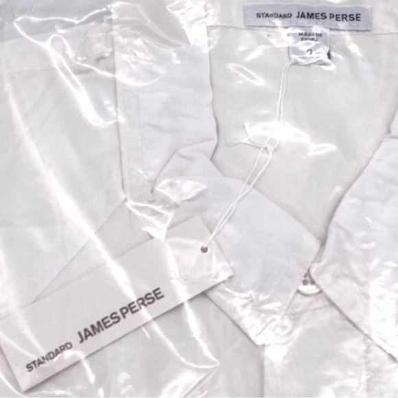 NWT Standard James Perse Men's Cotton Western Button Down Shirt, M/2 - Picture 8 of 13